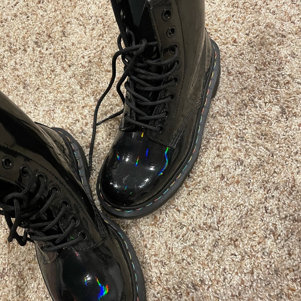 dr martens rare boots. Rainbow slick